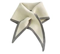 LAIOUSN Bufanda triangular de lana para mujer, para otoño e invierno, tejido similar a la lana, simple y dulce bufanda triangular coreana, g, Taille unique