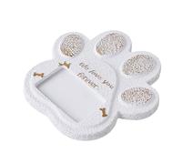 LAIOUSN Cementos - Placas conmemorativas para mascotas, marco de fotos grabado, lápidas para perros, gatos, pérdida al aire libre, recuerdos, placas, marcadores conmemorativos de animales pequeños