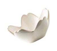 LAIOUSN Cuenco decorativo de cerámica con forma de flor, decoración de encimera de baño, ahorro de espacio, plato de joyería elegante en forma de pétalo, talla única, como se describe