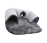 LAIOUSN Curious Cats - Túnel de actividades de poliéster con estructura en forma de U que se pliega para fomentar la interacción divertida