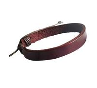 LAIOUSN Elegante brazalete tradicional de piel sintética para mujer, estrategia, cara lisa, casual, de lo contrario, permanente, cómodo, a la moda, retro, fiesta, talla única, como se describe