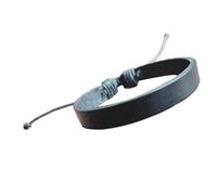 LAIOUSN Elegante brazalete tradicional de piel sintética para mujer, estrategia, cara lisa, casual, de lo contrario, permanente, cómodo, a la moda, retro, fiesta, talla única, como se describe