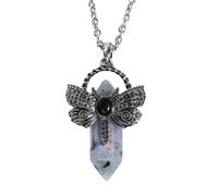 LAIOUSN Elegante collar de cristales con colgante de libélulas para aquellos que aman las joyas únicas y la naturaleza inspiran diseños de cristales, talla única, como se describe, como se describe