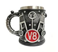 LAIOUSN Engines - Tazas de café de acero inoxidable y resinas, escultura mecánica, decoración de escritorio, colección automotriz, taza retro