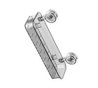 LAIOUSN Estante de almacenamiento multiusos con ventosa para pared de azulejos de vidrio, baño, cocina, organizador con agujeros de drenaje, estante adhesivo extraíble