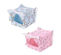 LAIOUSN Hamaca para loros, de felpa suave, para descansar, área de juego, fácil de limpiar, nido de dibujos animados, manta de cueva peluda, para loros, pájaros, tamaño grande