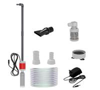 LAIOUSN Herramienta de mantenimiento multifuncional para acuarios con boquilla resistente a los atascos y tecnología de filtro de arena, limpiador eficiente de fondo de acuario con mango ergonómico