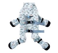 LAIOUSN Leggings para mascotas adecuados para perros grandes y pequeños, botines con tirantes, resistentes al viento y al agua, mangas de pierna a prueba de polvo para cachorros