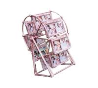 LAIOUSN Marco de fotos giratorio de tercera rueda, carruseles de escritorio, exhibición de fotos giratoria, marco de fotos de tercera rueda, carruseles, marco de fotos de escritorio