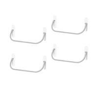 LAIOUSN Moderna solución de almacenamiento de zapatos de baño sin agujeros, estantería resistente para habitaciones húmedas, configuración rápida, estante adhesivo extraíble para zapatos