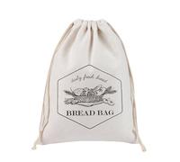 LAIOUSN Prácticas bolsas de pan de lino con cordón, bolsas de embalaje sostenibles y transpirables, perfectas para organizar pan, frutas y aperitivos