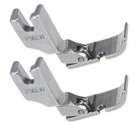 LAIOUSN Prensatelas planas de aleación de acero para fijación, costura izquierda o derecha, accesorios para máquina de coser industrial, prensatelas de ropa, 2 piezas