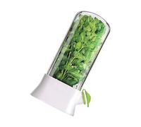 LAIOUSN Recipiente para conservación de plantas con tapa visible para refrigerador, perejil, cilantro, conservador de verduras, conservador de verduras
