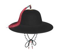 LAIOUSN Sombrero de disfraz chino tradicional para celebraciones, cómodo y moderno para aficionados a la historia y fiestas de disfraces, accesorios de fotografía