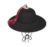 LAIOUSN Sombrero de disfraz chino tradicional para celebraciones, cómodo y moderno para aficionados a la historia y fiestas de disfraces, accesorios de fotografía