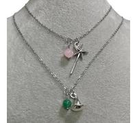 LAIOUSN Sombrero mágico de bruja con varita, collar de Pascua, accesorio elegante para eventos temáticos de fantasía y entusiastas de los juegos de rol, collar de cosplay místico