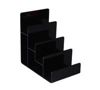 LAIOUSN Soporte de acrílico inclinado para cartera, soporte de exhibición transparente para encimera de gabinete, estante de almacenamiento moderno para el hogar