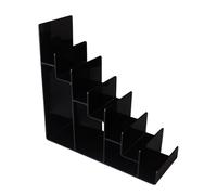 LAIOUSN Soporte de acrílico inclinado para cartera, soporte de exhibición transparente para encimera de gabinete, estante de almacenamiento moderno para el hogar