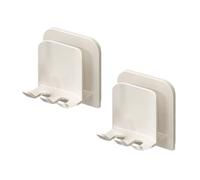 LAIOUSN Soporte impermeable para cepillo de dientes de baño, montaje en pared, fácil instalación, ahorro de espacio, estante de almacenamiento, organizador adhesivo de aleación de aluminio