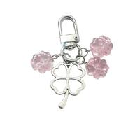 LAIOUSN Successful Trifolium - Funda de poliacrilato para teléfono, cinturón, llavero artesanal, regalo para mujer, accesorio único de cuatro cuentas, a, Talla única