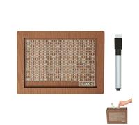 LAIOUSN Tarro de ahorro tradicional con números de la UE integrados para aprendizaje de finanzas familiares, hucha de madera con contador