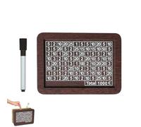 LAIOUSN Tarro de ahorro tradicional con números de la UE integrados para aprendizaje de finanzas familiares, hucha de madera con contador