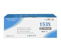 LAIPENG 2 Negro Compatible 153X W1530X ( 153A W1530A ) Kit de Recarga de Tóner para 1602 2602 2603 2605 1504w 1604w 2504dw 2604sdw 1504 2504 2606 2606dw MFP 1604 2604 Impresoras