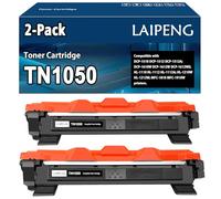 LAIPENG Compatible TN-1050 TN1050 Cartucho Tóner para Brother DCP-1510 DCP-1512 DCP-1512A DCP-1610W DCP-1612W DCP-1612WE HL-1110 HL-1112 HL-1112A HL-1210W HL-1212W MFC-1810 MFC-1910W Impresora (2BK)