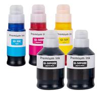 LAIPENG GI-50 GI50 Tinta Compatible con Canon PIXMA GM2050 GM4050 G5050 G6050 G7050 Impresora Múltiple de 5 Colores (Negro*2/Cian/Magenta/Amarillo)