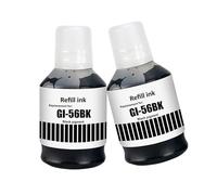 LAIPENG GI-56 GI56 Tinta Compatible con MAXIFY GX7050 GX6050 GX5050 GX4050 GX3050 GX5550 GX6550 GX6150 GX7150 Impresora Múltiple de 2 Negro (Negro*2)