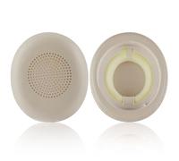 Laipuke Almohadilla Auriculares Compatible con Jabra Evolve2 65 Evolve2 40 Elite 45h Almohadillas Cascos de Repuesto en Espuma & Cuero Proteico, 1 Par, Beige