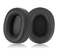Laipuke Almohadillas Auriculares Compatible con Teufel Real Blue NC (2021) e Real Blue Pro, 1 Par de Almohadillas Cascos de Repuesto con Hebilla de Plástico, Cuero Proteico y Esponja, Negro