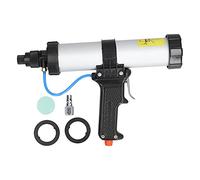 Lairun Kit de Pistola de Calafateo Neumática, Pistola de Calafateo de Potencia de Aire Profesional de 310 Ml con Regulador de Presión de Aire, Aplicador Neumático, Pistolas de Pegamento Neumáticas