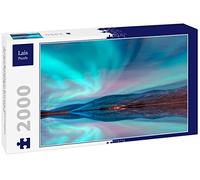 Lais Puzzle Aurora Boreal en Tromso, Noruega, Frente al fiordo Noruego 2000 Piezas