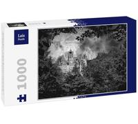 Lais Puzzle Castillo de BRAN. Residencia vampírica de Drácula en los bosques de Rumanía en Blanco y Negro 1000 Piezas