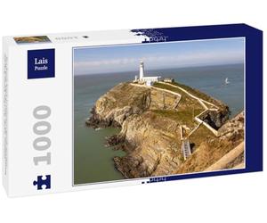 Lais Puzzle El Faro de South Stack fue Construido en la Cima de una pequeña Isla Frente a la Costa noroeste de Holy Island, Anglesey, Gales. 1000 Piezas