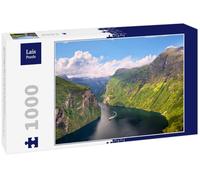 Lais Puzzle Fiordo de Geiranger y Las Famosas cascadas de Las Siete Hermanas, Noruega 1000 Piezas