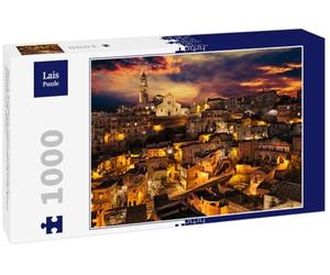 Lais Puzzle Matera, Basilicata, Italia: Paisaje del Centro histórico al Atardecer bajo un Cielo Espectacular 1000 Piezas