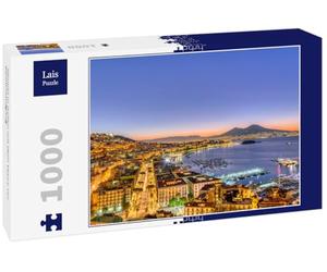 Lais Puzzle Nápoles en Italia con el Monte Vesubio Antes del Amanecer 1000 Piezas