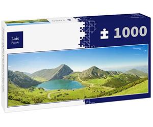 Lais Puzzle Panorama del Lago Enol en Picos de Europa, Asturias, España, Panorama 1000 Piezas