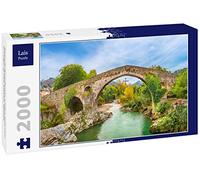 Lais Puzzle Puente Romano de Las Jorobadas sobre el río Sella en Cangas de Onís, Asturias, España 2000 Piezas