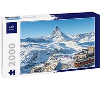 Lais Puzzle Suiza Alpes Matterhorn Montañas de Nieve en la estación de Tren de Gornergrat, Zermatt, Suiza 2000 Piezas