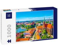 Lais Puzzle Vista aérea de Wroclaw con la Iglesia de Nuestra Señora de la Arena y la Iglesia de la Santa Cruz y San Bartolomé, Polonia 1000 Piezas