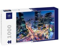 Lais Puzzle Vista del Centro de la Ciudad en la Plaza de Gangnam en Seúl, Corea del Sur 1000 Piezas
