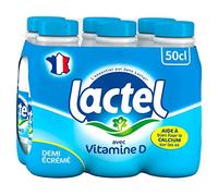 Lait Lactel Vitamine D demi-écrémé 50cl (pack de 6)