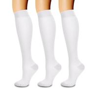 Laite Hebe Paquete de 3 calcetines de compresión para mujeres y hombres, ideales para correr, deportes atléticos
