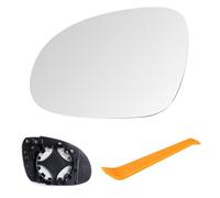 Laitejituan Cristal de Retrovisor Calefactable para VW Golf MK5 2003-2008/Jetta 5 2005-2010/Passat B6 2007-2011, Retrovisor Exterior Ajustable Adecuado reemplazar, Lente de Marcha Atrás (Lzquierda)