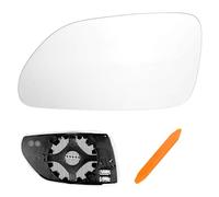 Laitejituan Cristal De Retrovisor Calefactable para VW Polo 9N 2005-2009 / Skoda Oktavia(1Z3/1Z5) 2004-2008, Retrovisor Exterior Ajustable Adecuado reemplazar, Lente de Marcha Atrás (Lzquierda)