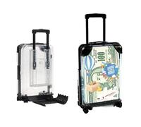 Laitejituan Mini Maleta de Viaje, Maleta Creativa, Hucha, Regalo, Hucha para Regalos de Dinero, Viaje Vacaciones, Soporte para Móvil, 13 x 8 x 4,5 cm, negro, blanco, small, 2 piezas