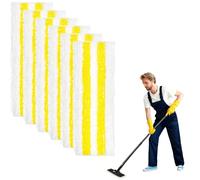 LAIVIYA Almohadillas De Microfibra, 6PCS Limpiador De Vapor De Microfibra De Repuesto, Boquilla Microfibra Paños Compatibles Con Kärcher Easyfix Sc 1, Sc 2, Sc 3, Sc 4, Sc 5 (Amarillo)